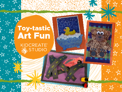 Kidcreate Studio - San Antonio. Toy-tastic Art Fun Weekly Class (18 Months-6 Years)